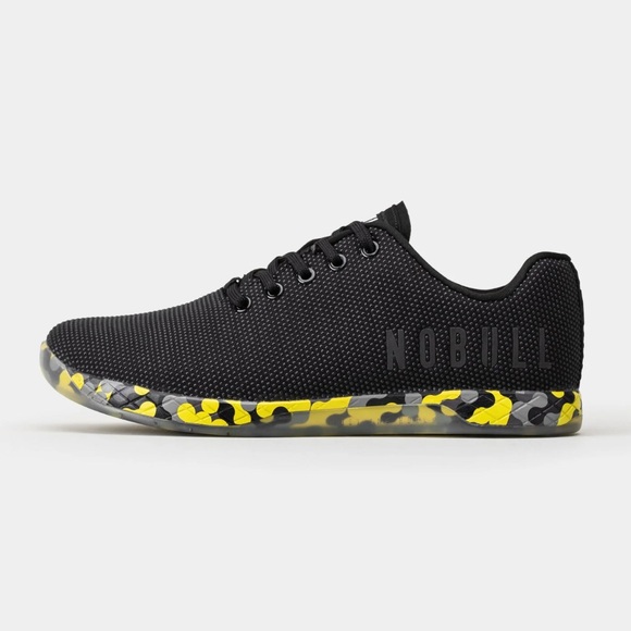 No Bull Radial Outwork Trainer Sneakers in Black/Yellow Size 6.5 Women, 7 Men - Picture 1 of 12
